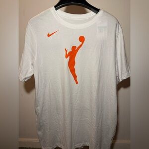NWT Nike Dri-fit WNBA Men’s White Tee Shirt Orange Player $35